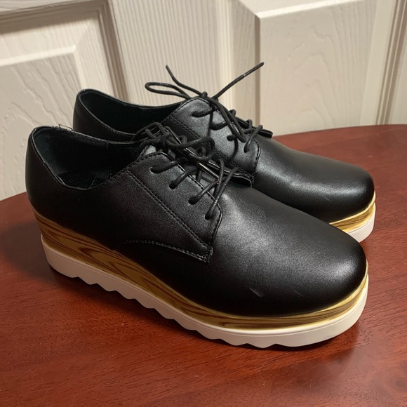Shoes - Platform Oxford Shoes